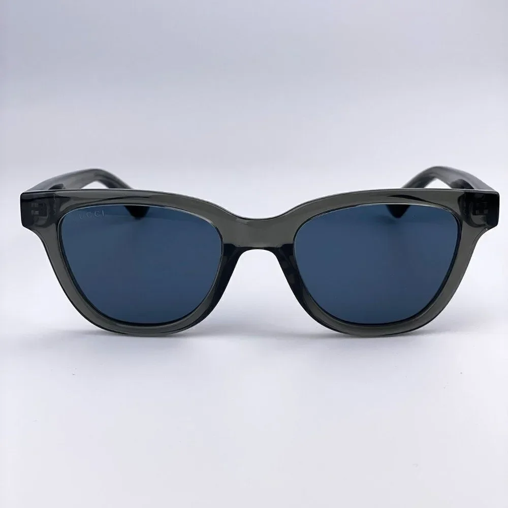 NEW GUCCI GG1116S 003 Gray Blue Square Men Unisex Sunglasses
